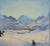 Winter Landscape In Maloja By Giovanni Giacometti By Giovanni Giacometti