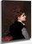A Young Woman In Profile By Gustave Jean Jacquet