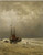 Boats At Anchor With Fisherfolk On The Beach By Hendrik Willem Mesdag