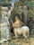 Female Centaur By A Waterfall By Hans Thoma