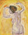 Female Nude With Raised Arms By Koloman Moser