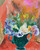 Flowers In A Vase By Isaac Grunewald