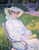 Madame Theo Van Rysselberghe In The Garden By Theo Van Rysselberghe