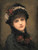 Portrait Of A Woman In Black By Emile Eisman Semenowsky