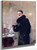Portrait Of The Painter Gerhard Munthe By Christian Krohg