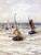 Sailboats On A Choppy Sea By Hendrik Willem Mesdag