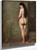 Standing Female Nude With Long Brown Hair By George Ogilvy Reid
