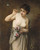 Young Girl With A Butterfly By Guillaume Seignac