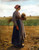 Young Woman In The Fields By Jules Adolphe Breton