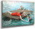 Girls Swimming From A Raft By Jules Scalbert