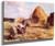 Gleaners Near The Haystacks By Leon Augustin Lhermitte