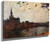 Leglise Sainte Croix At Ixelles At Night By Theo Van Rysselberghe Leglise Sainte Croix At Ixelles At Night By Theo Van Rysselberghe