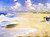 Marie Krøyer Painting On The Beach At Stenbjerg By Peder Severin Kroyer
