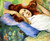 Red Head Lying Down By Federico Zandomeneghi