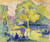 Study For Le Ranelagh Park With Figures By Henri Edmond Cross