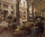 The Covered Vegetable Market St Malo (No.2) By Leon Augustin Lhermitte