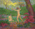 The Faun And Spring (Also Known As Nymphs In A Clearing Surprised By A Faun) By Paul Ranson