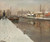 Winter In The Harbor By Fritz Thaulow