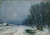 Winter Landscape With Road By Julius Klever