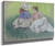 Woman And Girl On The Grass By Federico Zandomeneghi Woman And Girl On The Grass By Federico Zandomeneghi