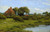 A Cottage With A Pond At Burghfield Near Reading by Arthur Hughes