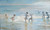 Boys Bathing On A Summer Evening At Skagen Beach by Peder Severin Kroyer