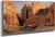 In The Gorge Of The Tombs Petra (In Der Graberschlucht Von Petra) by Eugen Felix Prosper Bracht