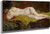 Reclining Nude (Also Known As Anne Lying Naked On A Yellow Cloth) by George Hendrik Breitner