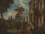 An Architectural Capriccio With Figures by Giovanni Paolo Panini