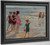 Children At The Shore by Edward Henry Potthast
