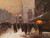 La Porte St Denis En Hiver by Edouard Leon Cortes