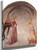 Freskenzyklus Im Dominikanerkloster San Marco In Florenz Szene Verkündigung Mit Hl Dominikus by Fra Angelico
