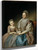 Mrs Samuel Mifflin And Her Granddaughter Rebecca Mifflin Francis by Charles Wilson Peale