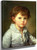 Portrait Of Count Pavel Stroganov As A Child by Jean Baptiste Greuze