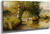 Cattle Watering Under An Oak Tree by Thaddeus Welch