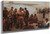 Return Of The Fishermen Scene From Pas De Calais by Lauritz Tuxen