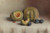Still Life With Plums And Melons by Joseph Decker