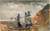 Three Fisher Girls Tynemouth by Winslow Homer
