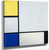 Dutch 1872 – 1944 Title Composition With Yellow Blue Black And Light Blue by Peit Mondrian