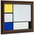 Dutch 1872 – 1944 Title Composition With Yellow Blue Black And Light Blue by Peit Mondrian