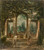 View Of The Gardens Of The Villa Medici Rome With A Statue Of Ariadne by Nicholas Poussin