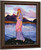 Girl Standing By A Lake By James Dickson Innes Oil on Canvas Reproduction