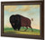 Buffalo Bull Grazing On The Prairie George Catlin