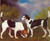 Hound And Bitch In Landscape George Stubbs