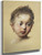 Head Of A Child In Face By Rosalba Carriera By Rosalba Carriera