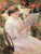 Lydia Reading In A Garden by Mary Cassatt
