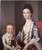 Mrs John Bannister And Her Son by Gilbert Stuart