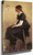 Seated Girl In A Long Black Dress Cecelia Beaux