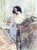 In Front Of The Mantel By Frederick Carl Frieseke By Frederick Carl Frieseke