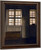 Interior With A View Of An Exterior Gallery By Vilhelm Hammershoi